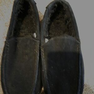 Koolaburra Black Men's Slip-On Moccasin Lined Loafers Size 12